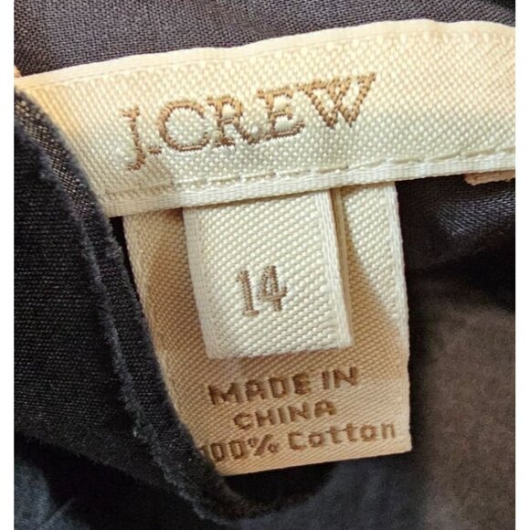 J. Crew Womens 14 Black Ruffle Button Up Shirt - Picture 10 of 10